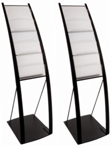 The Onyx Freestanding Literature Display Stand